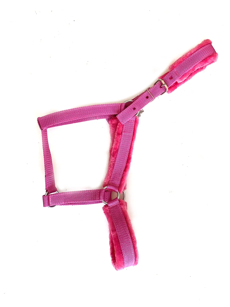 Peluşlu Bez Yular Pembe Görsel 6